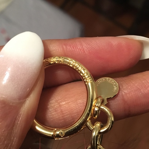 Michael Kors Fur Pom Pom Keychain Fob - Picture 3 of 4